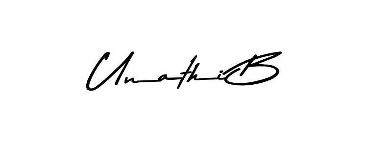 Also You can easily find your signature by using the search form. We will create Unathi B name handwritten signature images for you free of cost using Asem Kandis PERSONAL USE sign style. Unathi B signature style 9 images and pictures png