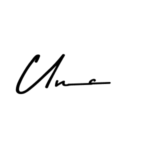 Create a beautiful signature design for name Unc. With this signature (Asem Kandis PERSONAL USE) fonts, you can make a handwritten signature for free. Unc signature style 9 images and pictures png