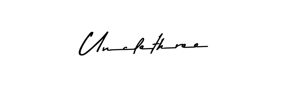 Design your own signature with our free online signature maker. With this signature software, you can create a handwritten (Asem Kandis PERSONAL USE) signature for name Unclethree. Unclethree signature style 9 images and pictures png