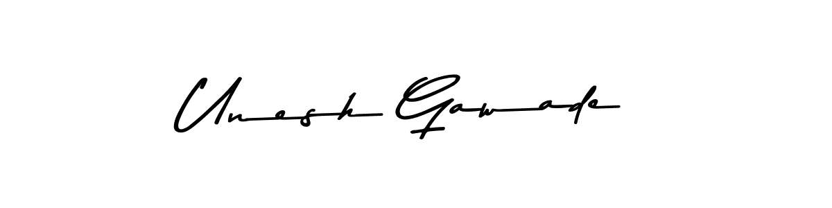 How to make Unesh Gawade signature? Asem Kandis PERSONAL USE is a professional autograph style. Create handwritten signature for Unesh Gawade name. Unesh Gawade signature style 9 images and pictures png
