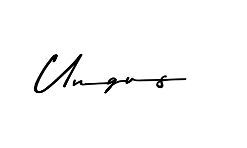 How to make Ungus name signature. Use Asem Kandis PERSONAL USE style for creating short signs online. This is the latest handwritten sign. Ungus signature style 9 images and pictures png