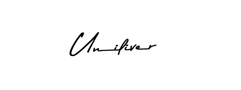 How to make Uniliver name signature. Use Asem Kandis PERSONAL USE style for creating short signs online. This is the latest handwritten sign. Uniliver signature style 9 images and pictures png