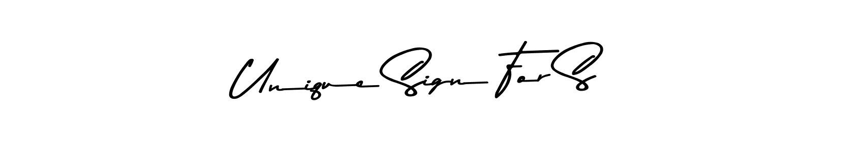 Make a beautiful signature design for name Unique Sign For S. With this signature (Asem Kandis PERSONAL USE) style, you can create a handwritten signature for free. Unique Sign For S signature style 9 images and pictures png