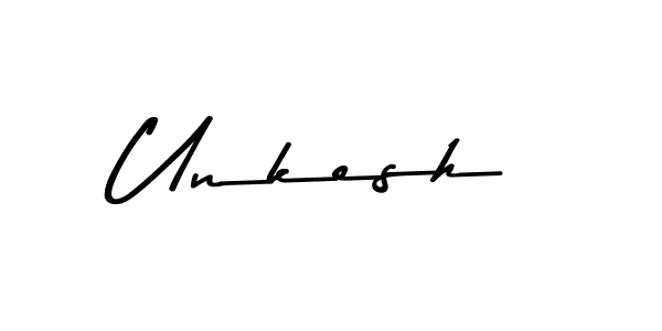 How to make Unkesh signature? Asem Kandis PERSONAL USE is a professional autograph style. Create handwritten signature for Unkesh name. Unkesh signature style 9 images and pictures png