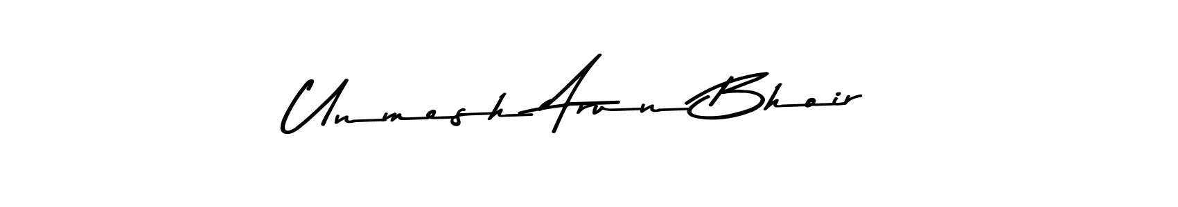 You should practise on your own different ways (Asem Kandis PERSONAL USE) to write your name (Unmesh Arun Bhoir) in signature. don't let someone else do it for you. Unmesh Arun Bhoir signature style 9 images and pictures png