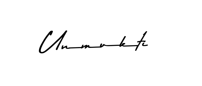 Unmukti stylish signature style. Best Handwritten Sign (Asem Kandis PERSONAL USE) for my name. Handwritten Signature Collection Ideas for my name Unmukti. Unmukti signature style 9 images and pictures png