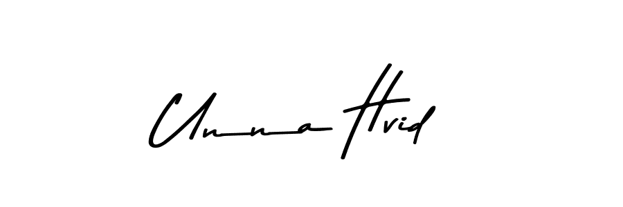 Create a beautiful signature design for name Unna Hvid. With this signature (Asem Kandis PERSONAL USE) fonts, you can make a handwritten signature for free. Unna Hvid signature style 9 images and pictures png