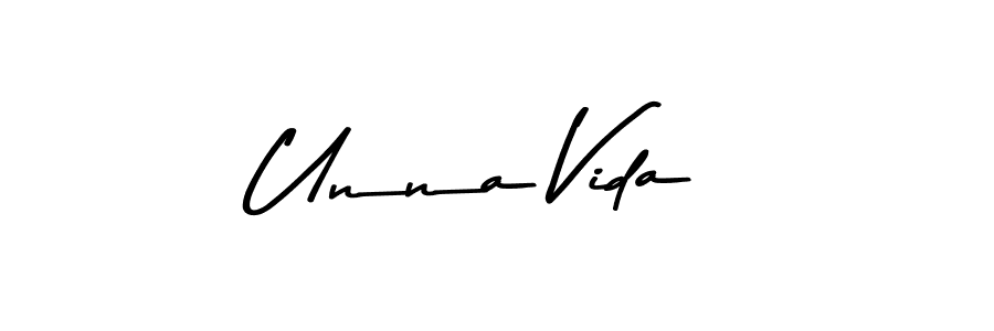 Also You can easily find your signature by using the search form. We will create Unna Vida name handwritten signature images for you free of cost using Asem Kandis PERSONAL USE sign style. Unna Vida signature style 9 images and pictures png