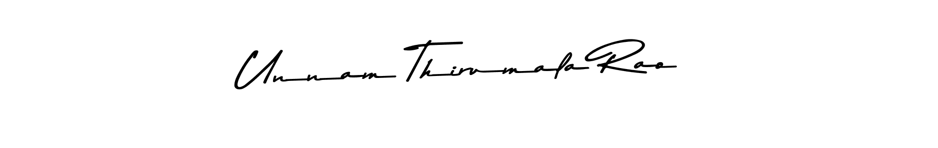 You should practise on your own different ways (Asem Kandis PERSONAL USE) to write your name (Unnam Thirumala Rao) in signature. don't let someone else do it for you. Unnam Thirumala Rao signature style 9 images and pictures png