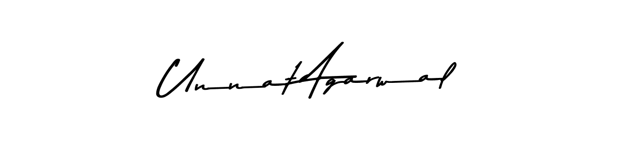 How to make Unnat Agarwal signature? Asem Kandis PERSONAL USE is a professional autograph style. Create handwritten signature for Unnat Agarwal name. Unnat Agarwal signature style 9 images and pictures png