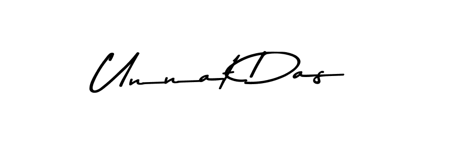 Create a beautiful signature design for name Unnat Das. With this signature (Asem Kandis PERSONAL USE) fonts, you can make a handwritten signature for free. Unnat Das signature style 9 images and pictures png