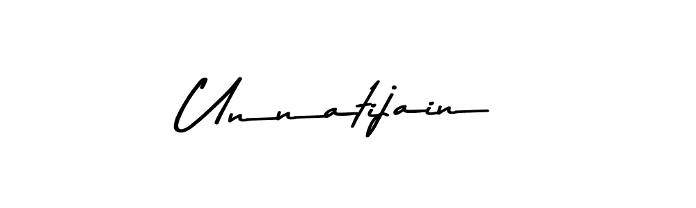 Unnatijain stylish signature style. Best Handwritten Sign (Asem Kandis PERSONAL USE) for my name. Handwritten Signature Collection Ideas for my name Unnatijain. Unnatijain signature style 9 images and pictures png