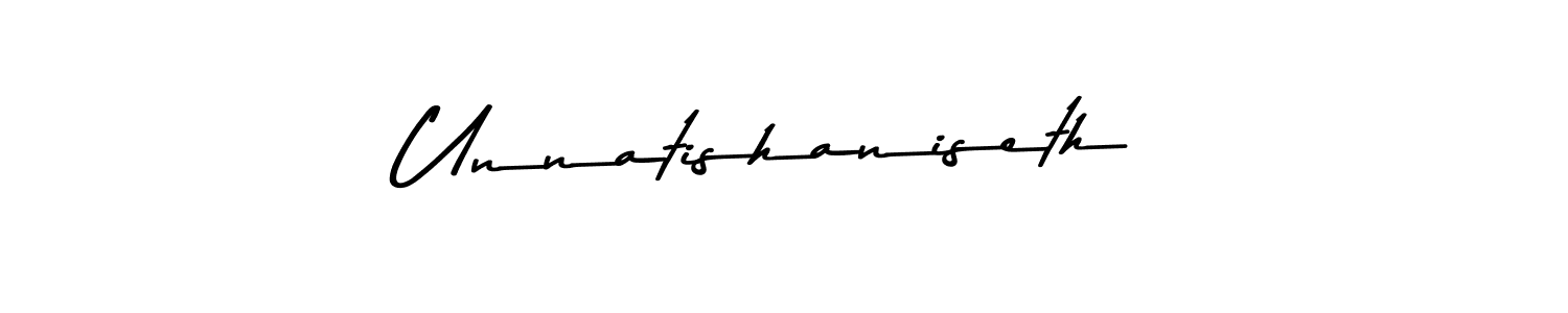 Also You can easily find your signature by using the search form. We will create Unnatishaniseth name handwritten signature images for you free of cost using Asem Kandis PERSONAL USE sign style. Unnatishaniseth signature style 9 images and pictures png