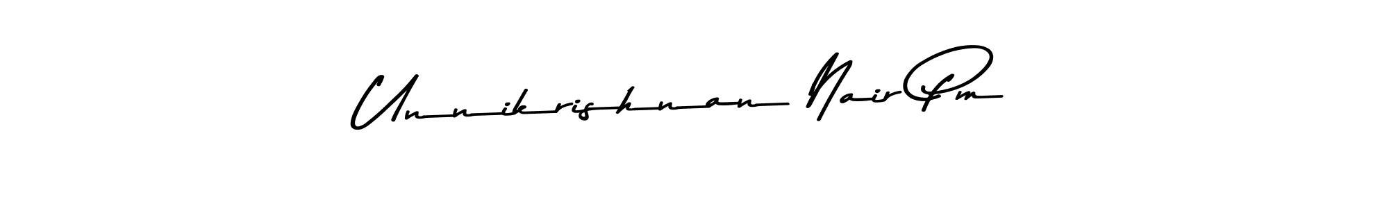 Make a short Unnikrishnan Nair Pm signature style. Manage your documents anywhere anytime using Asem Kandis PERSONAL USE. Create and add eSignatures, submit forms, share and send files easily. Unnikrishnan Nair Pm signature style 9 images and pictures png