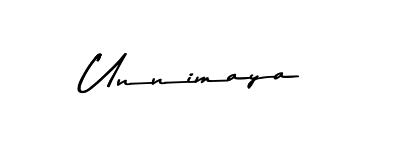 Create a beautiful signature design for name Unnimaya. With this signature (Asem Kandis PERSONAL USE) fonts, you can make a handwritten signature for free. Unnimaya signature style 9 images and pictures png
