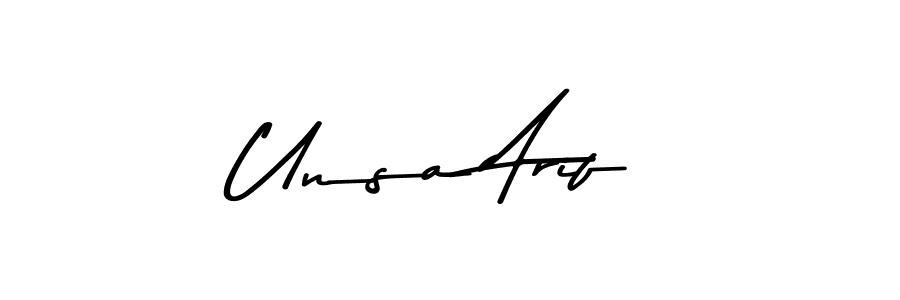 How to make Unsa Arif signature? Asem Kandis PERSONAL USE is a professional autograph style. Create handwritten signature for Unsa Arif name. Unsa Arif signature style 9 images and pictures png