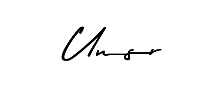 Give your name Unsr an exquisite flair with the Asem Kandis PERSONAL USE script font. Ideal for contracts, resumes, and formal letterheads. Unsr signature style 9 images and pictures png