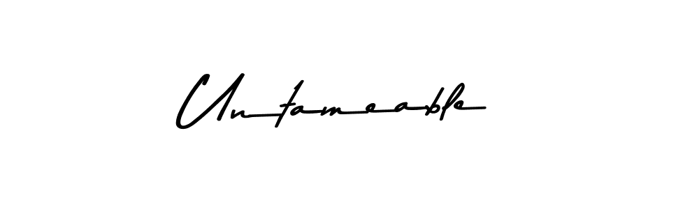 Also You can easily find your signature by using the search form. We will create Untameable name handwritten signature images for you free of cost using Asem Kandis PERSONAL USE sign style. Untameable signature style 9 images and pictures png