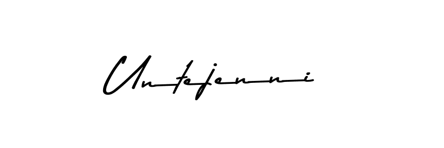 The best way (Asem Kandis PERSONAL USE) to make a short signature is to pick only two or three words in your name. The name Untejenni include a total of six letters. For converting this name. Untejenni signature style 9 images and pictures png