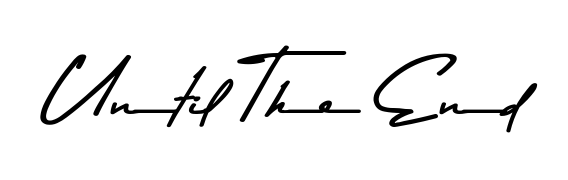 Create a beautiful signature design for name Until The End. With this signature (Asem Kandis PERSONAL USE) fonts, you can make a handwritten signature for free. Until The End signature style 9 images and pictures png