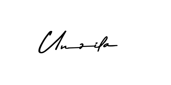 Design your own signature with our free online signature maker. With this signature software, you can create a handwritten (Asem Kandis PERSONAL USE) signature for name Unzila. Unzila signature style 9 images and pictures png