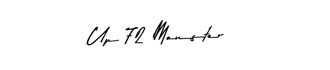 Up 72 Monster  stylish signature style. Best Handwritten Sign (Asem Kandis PERSONAL USE) for my name. Handwritten Signature Collection Ideas for my name Up 72 Monster . Up 72 Monster  signature style 9 images and pictures png