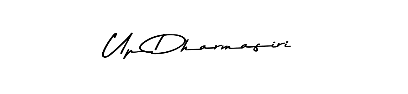 Up Dharmasiri stylish signature style. Best Handwritten Sign (Asem Kandis PERSONAL USE) for my name. Handwritten Signature Collection Ideas for my name Up Dharmasiri. Up Dharmasiri signature style 9 images and pictures png