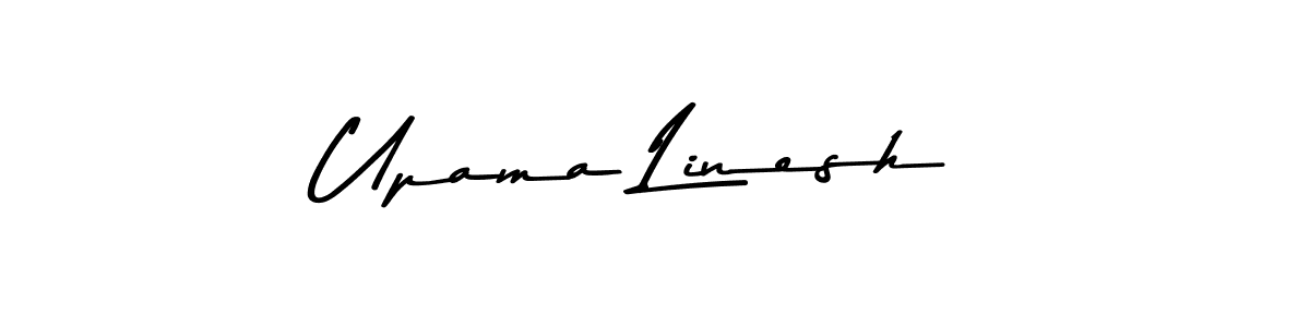 This is the best signature style for the Upama Linesh name. Also you like these signature font (Asem Kandis PERSONAL USE). Mix name signature. Upama Linesh signature style 9 images and pictures png