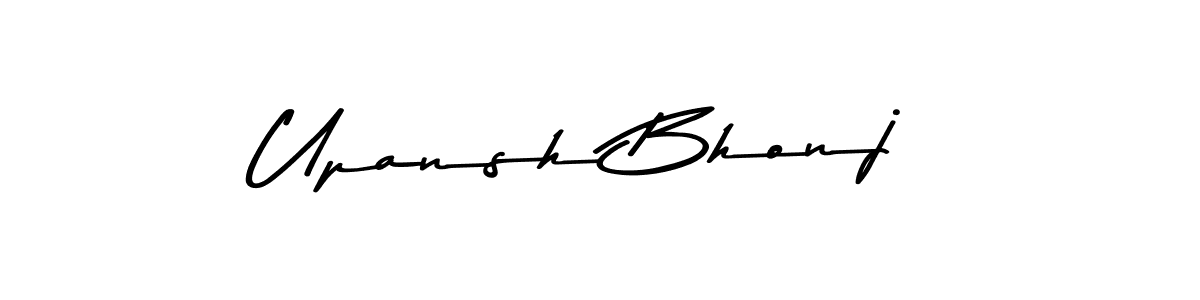 Design your own signature with our free online signature maker. With this signature software, you can create a handwritten (Asem Kandis PERSONAL USE) signature for name Upansh Bhonj. Upansh Bhonj signature style 9 images and pictures png