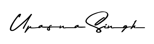 A stylish, flowing autograph style designed for name Upasna Singh using Asem Kandis PERSONAL USE typography. Perfect for digital creative projects. Upasna Singh signature style 9 images and pictures png