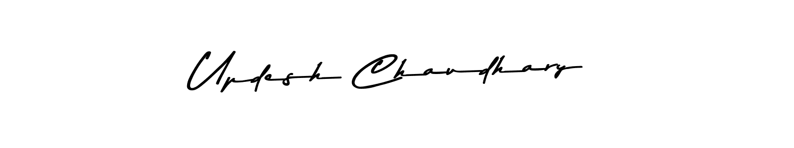 Design your own signature with our free online signature maker. With this signature software, you can create a handwritten (Asem Kandis PERSONAL USE) signature for name Updesh Chaudhary. Updesh Chaudhary signature style 9 images and pictures png
