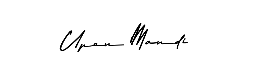 Make a beautiful signature design for name Upen Mandi. With this signature (Asem Kandis PERSONAL USE) style, you can create a handwritten signature for free. Upen Mandi signature style 9 images and pictures png