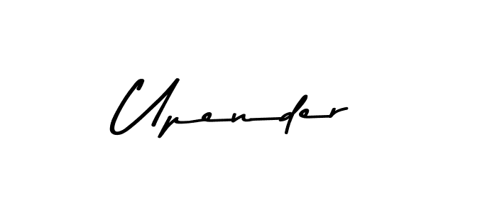 Design your own signature with our free online signature maker. With this signature software, you can create a handwritten (Asem Kandis PERSONAL USE) signature for name Upender. Upender signature style 9 images and pictures png