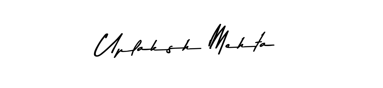 Similarly Asem Kandis PERSONAL USE is the best handwritten signature design. Signature creator online .You can use it as an online autograph creator for name Uplaksh Mehta. Uplaksh Mehta signature style 9 images and pictures png