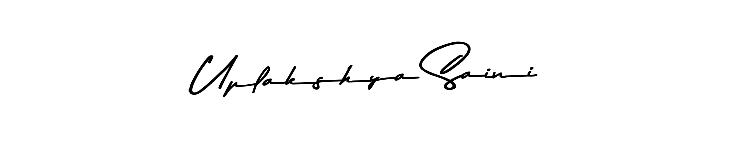 Use a signature maker to create a handwritten signature online. With this signature software, you can design (Asem Kandis PERSONAL USE) your own signature for name Uplakshya Saini. Uplakshya Saini signature style 9 images and pictures png