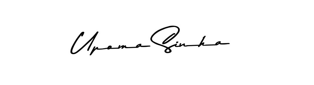Upoma Sinha stylish signature style. Best Handwritten Sign (Asem Kandis PERSONAL USE) for my name. Handwritten Signature Collection Ideas for my name Upoma Sinha. Upoma Sinha signature style 9 images and pictures png