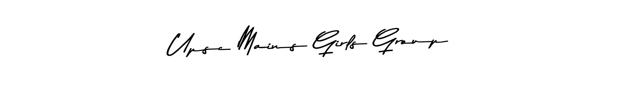 How to make Upsc Mains Girls Group name signature. Use Asem Kandis PERSONAL USE style for creating short signs online. This is the latest handwritten sign. Upsc Mains Girls Group signature style 9 images and pictures png