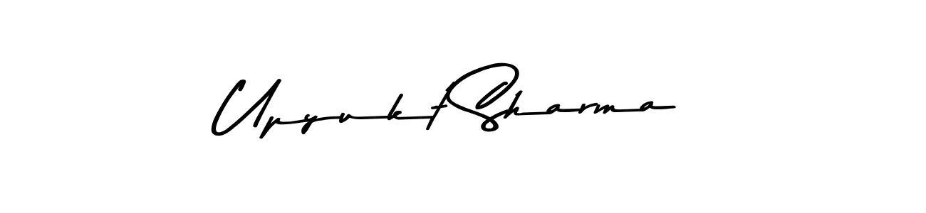 if you are searching for the best signature style for your name Upyukt Sharma. so please give up your signature search. here we have designed multiple signature styles  using Asem Kandis PERSONAL USE. Upyukt Sharma signature style 9 images and pictures png