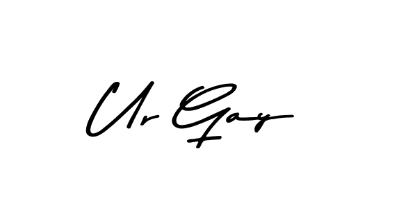 You should practise on your own different ways (Asem Kandis PERSONAL USE) to write your name (Ur Gay) in signature. don't let someone else do it for you. Ur Gay signature style 9 images and pictures png