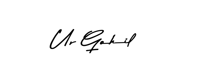 Make a beautiful signature design for name Ur Gohil. Use this online signature maker to create a handwritten signature for free. Ur Gohil signature style 9 images and pictures png