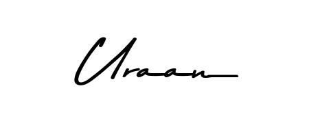 Upgrade your professional image with Uraan signature created with Asem Kandis PERSONAL USE font. Fast, free, and watermark-free download. Uraan signature style 9 images and pictures png
