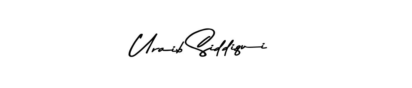 Make a beautiful signature design for name Uraib Siddiqui. With this signature (Asem Kandis PERSONAL USE) style, you can create a handwritten signature for free. Uraib Siddiqui signature style 9 images and pictures png
