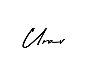 Urav stylish signature style. Best Handwritten Sign (Asem Kandis PERSONAL USE) for my name. Handwritten Signature Collection Ideas for my name Urav. Urav signature style 9 images and pictures png