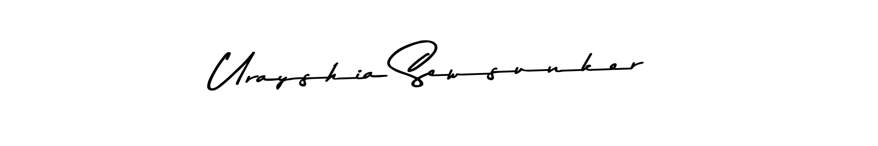 Urayshia Sewsunker stylish signature style. Best Handwritten Sign (Asem Kandis PERSONAL USE) for my name. Handwritten Signature Collection Ideas for my name Urayshia Sewsunker. Urayshia Sewsunker signature style 9 images and pictures png