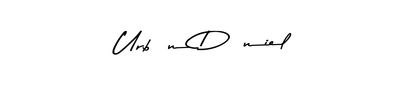 Also You can easily find your signature by using the search form. We will create Urbán Dániel name handwritten signature images for you free of cost using Asem Kandis PERSONAL USE sign style. Urbán Dániel signature style 9 images and pictures png