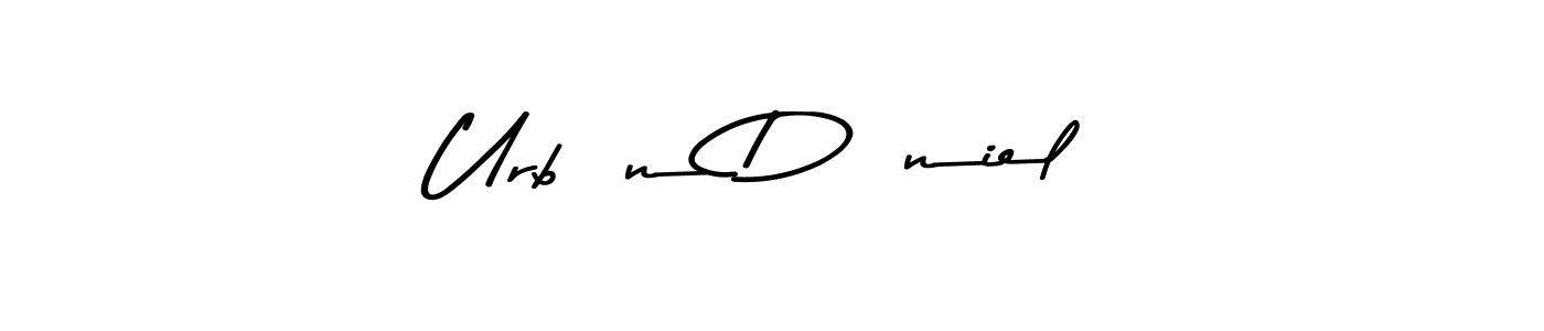 Urbán Dániel stylish signature style. Best Handwritten Sign (Asem Kandis PERSONAL USE) for my name. Handwritten Signature Collection Ideas for my name Urbán Dániel. Urbán Dániel signature style 9 images and pictures png