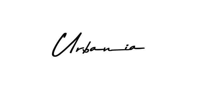 Make a beautiful signature design for name Urbania. With this signature (Asem Kandis PERSONAL USE) style, you can create a handwritten signature for free. Urbania signature style 9 images and pictures png