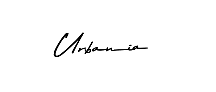 How to make Urbania name signature. Use Asem Kandis PERSONAL USE style for creating short signs online. This is the latest handwritten sign. Urbania signature style 9 images and pictures png