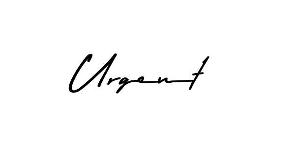 How to make Urgent name signature. Use Asem Kandis PERSONAL USE style for creating short signs online. This is the latest handwritten sign. Urgent signature style 9 images and pictures png