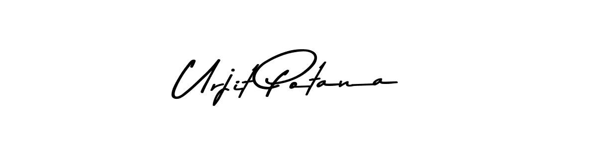 Urjit Potana stylish signature style. Best Handwritten Sign (Asem Kandis PERSONAL USE) for my name. Handwritten Signature Collection Ideas for my name Urjit Potana. Urjit Potana signature style 9 images and pictures png